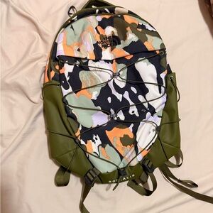 The North Face Borealis Backpack with Olive and Orange